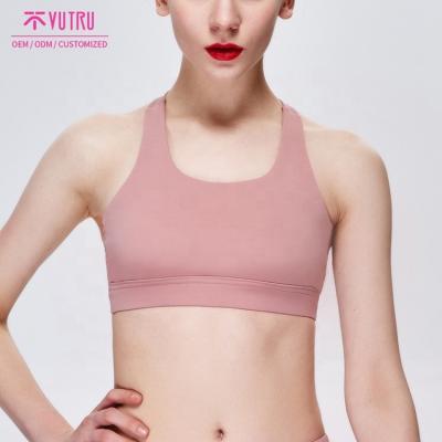 China 2021 Breathable Shockproof Meet Running High Intensity Fitness Hot Sexy XXX Yoga Bra for sale