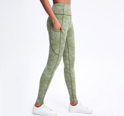 China Breathable Custom Print High Waist Proof Yoga Squat Pant Pocket Plus Size Leggings For Woman With Design for sale