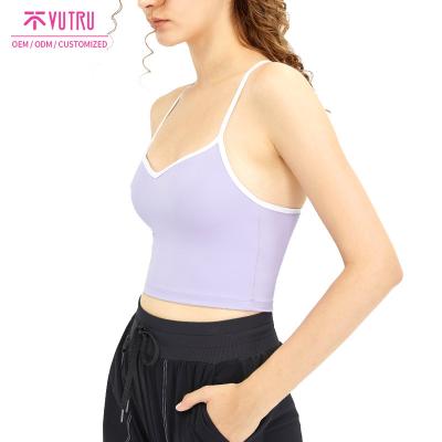 China Breathable Vest Fitness Sauna Zipper Yoga Sports Running Bra, Bra For Woman Sports Vest Underwear Gathering for sale