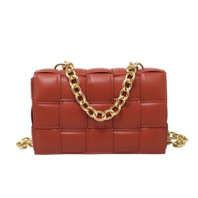 China 2021 fashion new arrivals high quality bamboo women chain bag purses for women handbag for sale