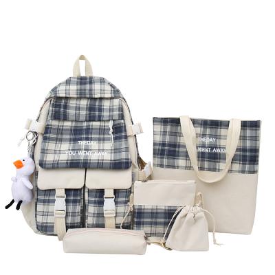 China Other Hot Sale Backpack For Girls Cute Backpack 5 Pcs Children School Bag Set for sale