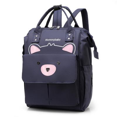 China 2021 Hot Sale Diaper Bag Travel Bear Shaped Backpack Anti Theft for sale