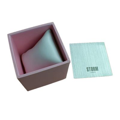 China Handmade Elegant Wholesale Colored Cardboard Paper Watch Box for sale