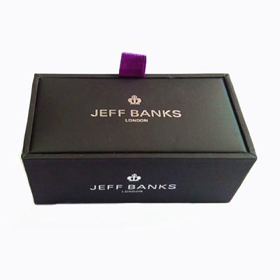 China Handmade Wholesale Plastic Cufflinks Link Gift Box for sale