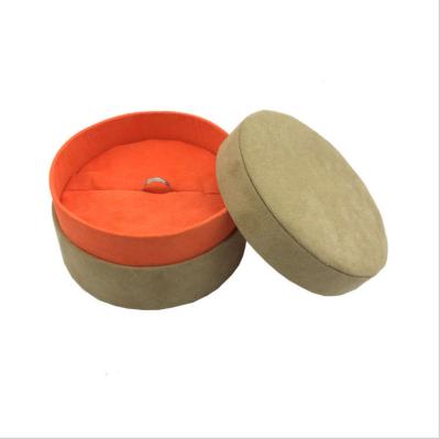 China Fashion Handmade Round Cosmetic Jewelry Box Ring Box for sale