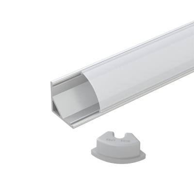 China Modern aluminum corner led profile for sideboard lighting corners installation for sale