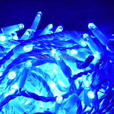 China Outdoor Waterproof Durable IP65 LED Rubber Tree String Light 10 Meters Christmas Fairy Rubber String Light For Weddings for sale