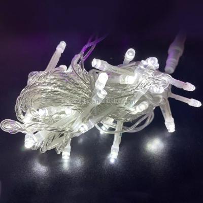 China Indoor Outdoor Decoration 10 Meter Outdoor Led Christmas Lights 110V 220V PVC String Lights Christmas Fairy Lights Wedding Decoration for sale