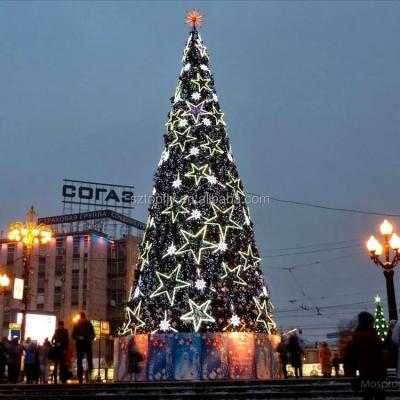 China Shopping Mall New Product 110V 220V Colorful PVC Artificial Christmas Tree For Street New Year Decoration for sale