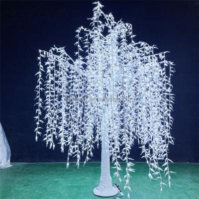 China New Arrival 3.5m Outdoor Waterproof Glowing Artificial Garden Tree Light Willow Tree Street Decoration LED Tree Lights for sale