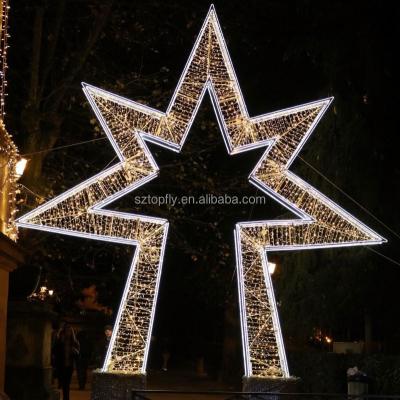 China Commercial Use Festival Lighting Waterproof Outdoor Pattern Light 2D Arch Street Light Decoration IP65 Large Holiday Pattern for sale