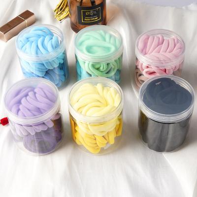 China Charm Stylish Fashion 50pcs/Pot Colorful Gradient Candy Color Elastic Headband New Girl Elastic Headband for sale