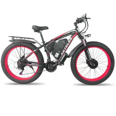 China Free Shipping Aluminum Alloy EU Warehouse 26inch 48v 23ah 2000w Dual Motor Fat Tire Electric Bike for sale