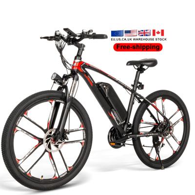 China Aluminum Alloy EU USA UK CA Warehouse Fast Delivery 26inch 48V 8AH 350w Popular Mountain Electric Ebike for sale