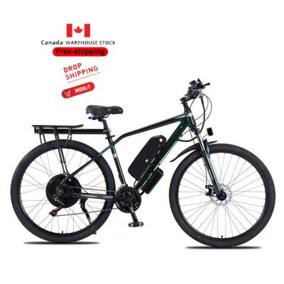 China Free shipping hot sale 29inch 48v 13ah 1000w cheap aluminum alloy canada stock electric mountain bike for sale