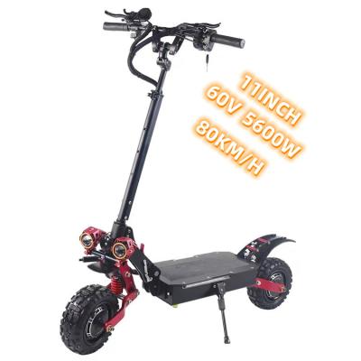 China 2022 popular unisex 60v 5600w 11 inch adult folding electric scooter in turkey for sale