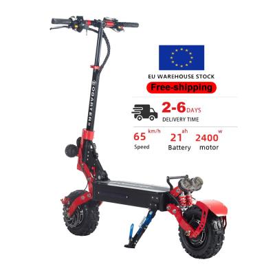 China EU Unisex Warehouse Free Shipping 2400 Watt 48V 11 Inch 2 Wheel Adults 2400w Offroad Foldable Electric Scooters for sale