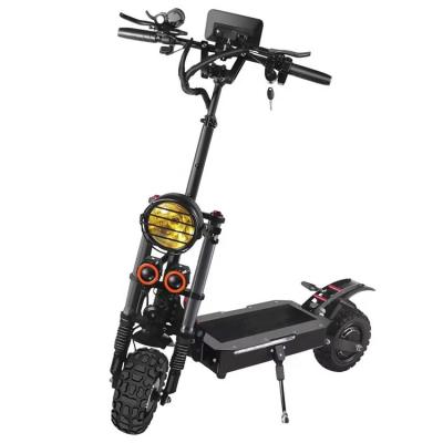 China Unisex hot sale 11 inch off road 5600w motor 80km/h double foldable electric scooter adults e scooter for sale