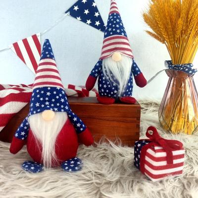 China Modern Trend American Flag Wholesale Fourth of July Gnomes Girl Man Independence Day 4th of July Decorations for sale