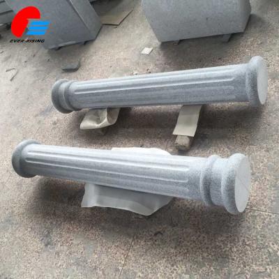 China Solid design of Gray Granite Stone Gate Pillar for sale