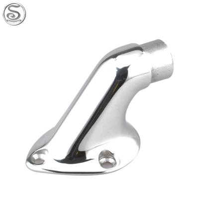 China Boat Fitting Hardware Fitting Boat Accessories Stainless Steel Handrail End Bracket for sale