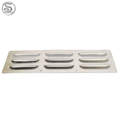 China Boat Hardware Fitting Marine Hardware Stainless Steel 304 Louvered Vent Grill Cover Ventilation Louvre Grill for sale