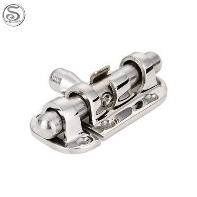 China 316 Boat Accessories Marine Hardware Stainless Steel Barrel Bolt Latch Door Lock Stainless Steel Mirror Polished for sale