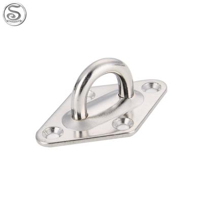 China Boat Hardware Boat Deck Fittings Hardware Stainless Steel Squarel Eye Protection Fit Plate for sale