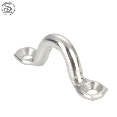 China Boat Parts Marine Hardware Straps Wire Plate Bimini Rigging Boat Hardware Clips Ring Pad Eye Stainless Steel 316 for sale