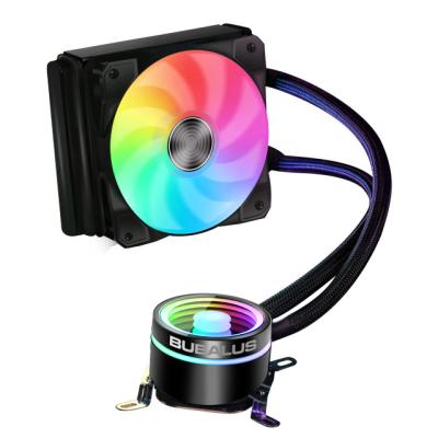 China Computer Case BUBALUS PC CPU Cooler 120mm ARGB Liquid Water Cooling Cooler System With Radiator for sale