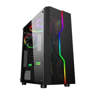 China With Side Panel Window Factory Supply RGB LED New Gaming Computer Case PC Gamer And Other Computer-computer Cases for sale