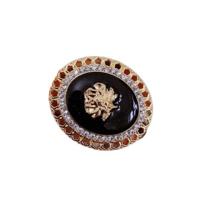 China Alloy 18K Epoxy Resin Brooch 925 Gold Plated Silver Plated Ear Stud Set for sale