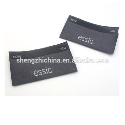 China Durable Woven Loop Ply Label Garment Woven Label /tag/ Double Page Woven Fabric Label for sale