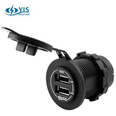 China Marine Type C 1A1C Charger Socket Vehicle DIY Reverse Polarity Protection USB Outlet for sale