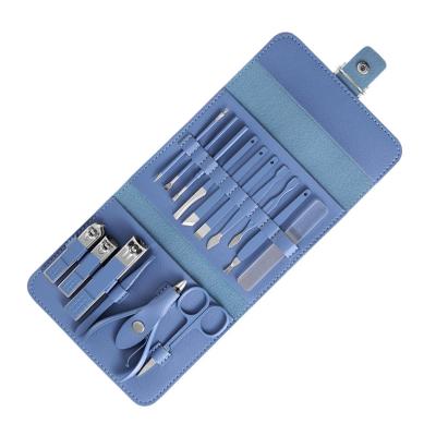 China Manicure Set Manicure Set 16 in 1 Professional Pedicure Kit Nail Clippers Set, Portable Nail Care Tools with Leather Case for sale