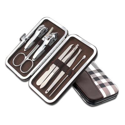 China Manicure Set Factory Price 7 PCS Manicure Set, Promotion Stainless Steel Manicure Kit Set With Travel Case for sale