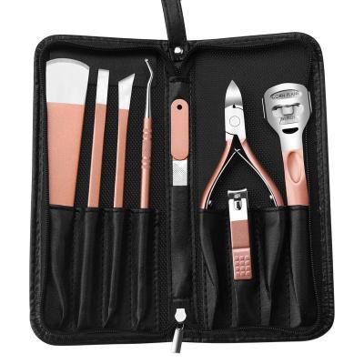 China MULTIFUNCTIONAL PEDICURERY 8 PCS Nail Cutters Cuticle Remover, Foot Pedicure Set Knife, Professional Foot Repair Sharp Blade Kit for sale