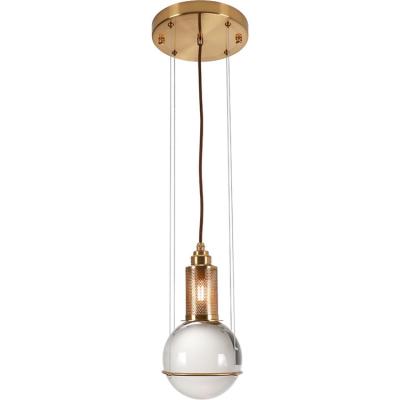 China Wholesale Modern Iron Chandelier Gold Painting Pendant Light For Indoor With Crystal Ball for sale