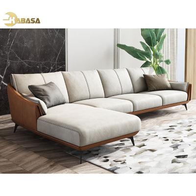 China Latest 2021 hot sale sofa modern modular L sectional couch sofa corner living room furniture modular L shaped sofas for sale