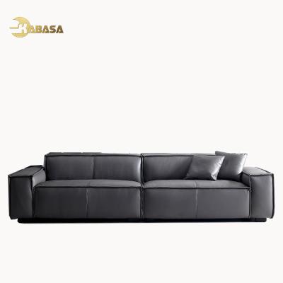 China Modular 20811 big king size 4 seat dark gray furniture sofa set for living room for sale