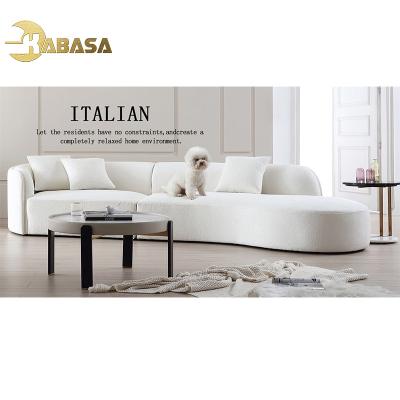 China Modular white modern sofa furniture brand designer fabric new fabric bear teddy bear design for sale