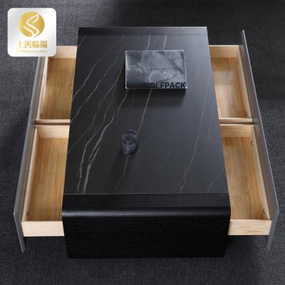 China Modern Design Custom Chinese Wooden MDF Tea Table Furniture For Living Room Coffee Table for sale