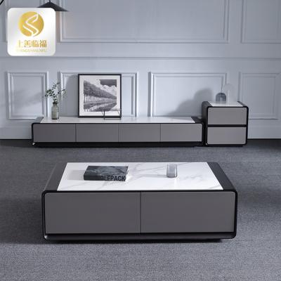 China Modern Design Custom Coffee Table Sets Top Home Sintered Stone MDF Coffee Table for sale