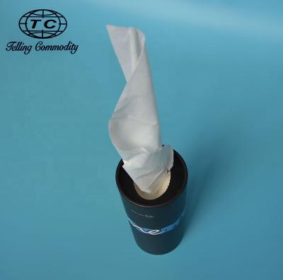 China Custom Car Box Cylinder Tube Soft Comfortable Recycling Facial Tissue Paper for sale