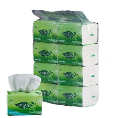 China thick & Convenient Hot Selling Facial Tissue 3 Ply Pack Facial Tissue Paper Soft Facial Tissue Polybag for sale