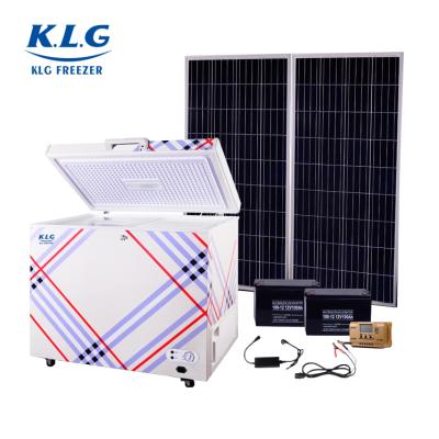 China 100L 12V DC Outdoor Solar Deep Chest Freezer With Battery Operated Freezer for sale