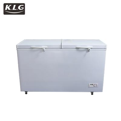 China BCD-338 Large Capacity Double Temperature Double Door Commercial Refrigerator for sale