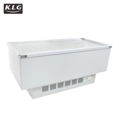 China Commercial Hot Sale Single Temperature Island Display Freezer Showcase For Supermarket Freezer Showcase for sale