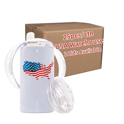 China Free Shipping Wholesale Free Shipping US Wall Stainless Steel 12oz Double Dummy Kids Sippy Cup Insulated Sublimation Blank Tumblers for sale