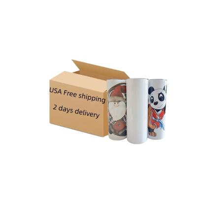 China Wholesale Insulated Wall Mug 20oz Viable Straight Sublimation Tumbler Stainless Steel Double Vacuum From US Warehouse for sale